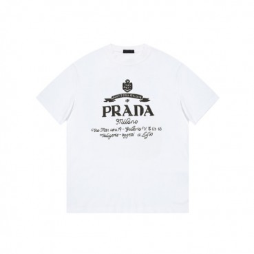 프라다 남성 라운드 반팔 티셔츠 - Prada Mens Round Tshirts 
