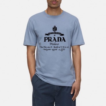 프라다 남성 라운드 반팔 티셔츠 - Prada Mens Round Tshirts 