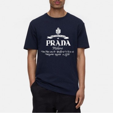프라다 남성 라운드 반팔 티셔츠 - Prada Mens Round Tshirts 