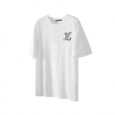 루이비통 남성 라운드 반팔 티셔츠 - Louis vuitton Mens Round Tshirts 
