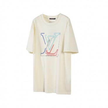 루이비통 남성 라운드 반팔 티셔츠 - Louis vuitton Mens Round Tshirts 
