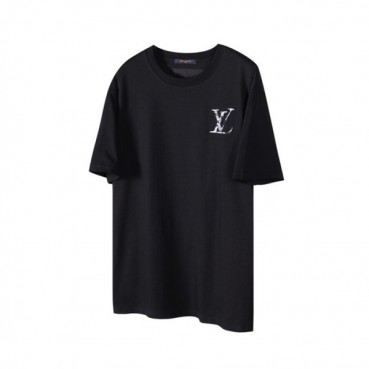 루이비통 남성 라운드 반팔 티셔츠 - Louis vuitton Mens Round Tshirts 