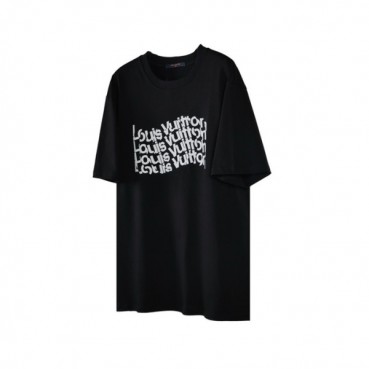 루이비통 남성 라운드 반팔 티셔츠 - Louis vuitton Mens Round Tshirts 