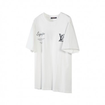 루이비통 남성 라운드 반팔 티셔츠 - Louis vuitton Mens Round Tshirts 