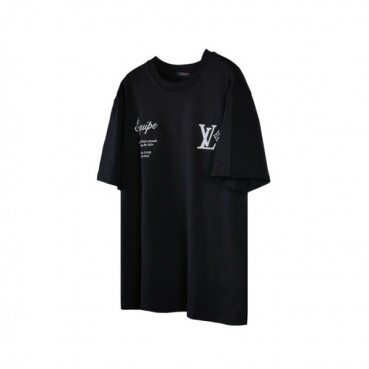 루이비통 남성 라운드 반팔 티셔츠 - Louis vuitton Mens Round Tshirts 