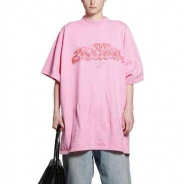 발렌시아가 남성 라운드 반팔 티셔츠 - Balenciaga Mens Round Tshirts 