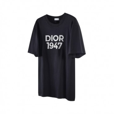 디올 남성 블랙 반팔 티셔츠 - Dior Mens Black Tshirts 