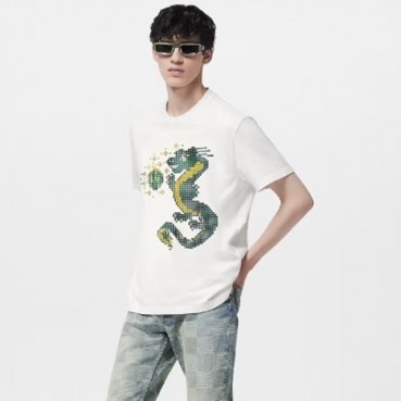 루이비통 남성 라운드 반팔 티셔츠 - Louis vuitton Mens Round Tshirts 