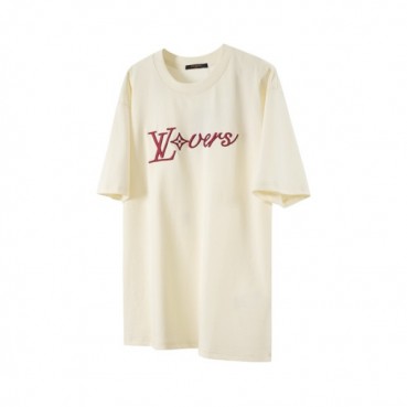 루이비통 남성 라운드 반팔 티셔츠 - Louis vuitton Mens Round Tshirts 