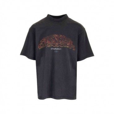 발렌시아가 남성 라운드 반팔 티셔츠 - Balenciaga Mens Round Tshirts 