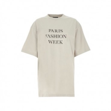 발렌시아가 남성 베이지 반팔 티셔츠 - Balenciaga Mens Beige Tshirts 