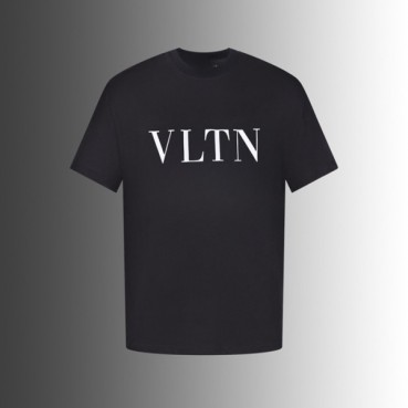 발렌티노 남성 블랙 반팔티 - Valentino Mens Black Tshirts 