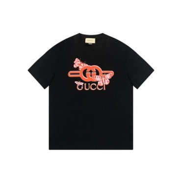 구찌 남/녀 블랙 티셔츠 - Gucci Unisex Black Tshirts 