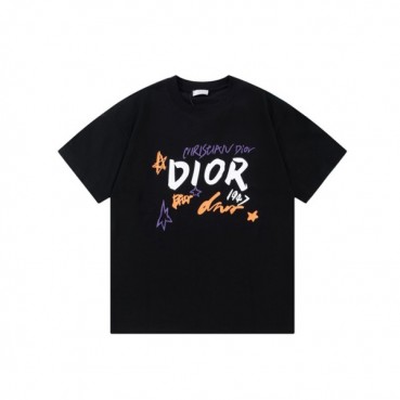 디올 남성 블랙 반팔 티셔츠 - Dior Mens Black Tshirts 