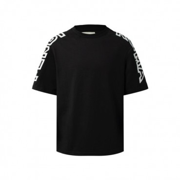 펜디 남성 블랙 반팔 티셔츠 - Fendi Mens Black Tshirts 