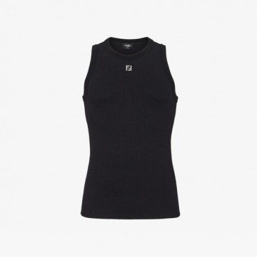 펜디 남성 블랙 나시 - Fendi Mens Black Sleeveless Tshirt 