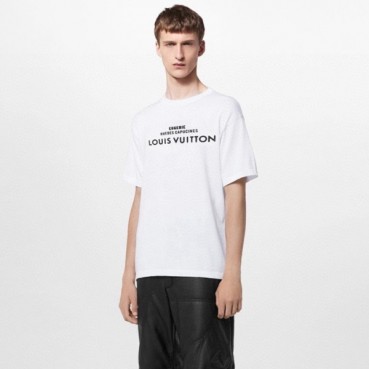 루이비통 남성 화이트 반팔 티셔츠 - Louis vuitton Mens White Tshirts 