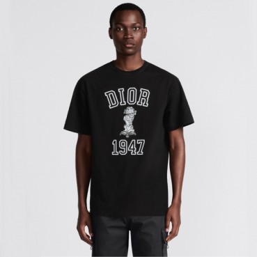 매장판 디올 남성 블랙 반팔 티셔츠 - Dior Mens Black Tshirts 