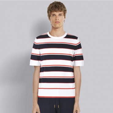 톰브라운 남성 라운드 반팔티 - Thom Browne Mens Round Tshirts 