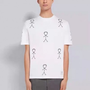톰브라운 남성 라운드 반팔티 - Thom Browne Mens Round Tshirts 