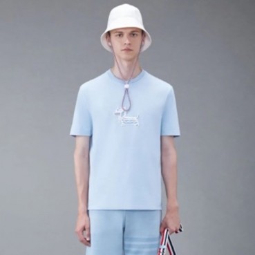 톰브라운 남성 라운드 반팔티 - Thom Browne Mens Round Tshirts 