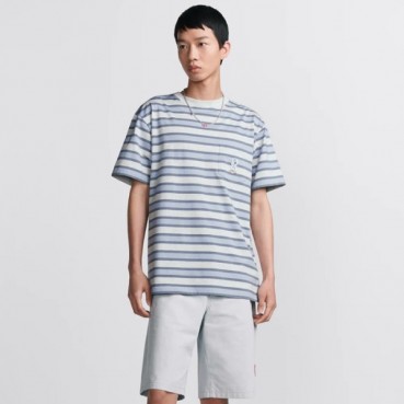 디올 남성 그레이 반팔 티셔츠 - Dior Mens Gray Tshirts 