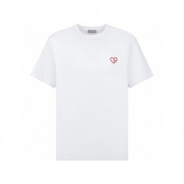 디올 남성 화이트 반팔 티셔츠 - Dior Mens White Tshirts 