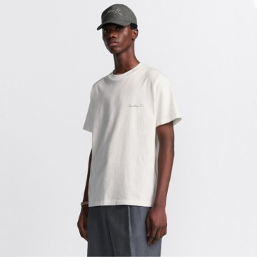 매장판 디올 남성 화이트 반팔 티셔츠 - Dior Mens White Tshirts 