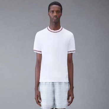 톰브라운 남성 크루넥 반팔티 - Thom Browne Mens Tshirts 