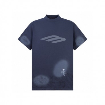 발렌시아가 남성 네이비 반팔 티셔츠 - Balenciaga Mens Navy Tshirts 