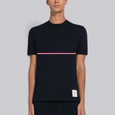 톰브라운 남성 크루넥 반팔티 - Thom Browne Mens Tshirts 