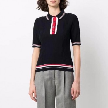 톰브라운 여성 폴로 반팔티 - Thom Browne Womens Tshirts 