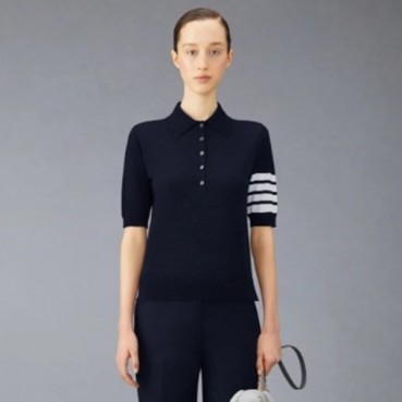 톰브라운 여성 폴로 반팔티 - Thom Browne Womens Tshirts 