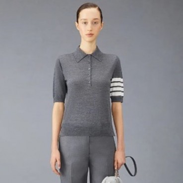 톰브라운 여성 폴로 반팔티 - Thom Browne Womens Tshirts 
