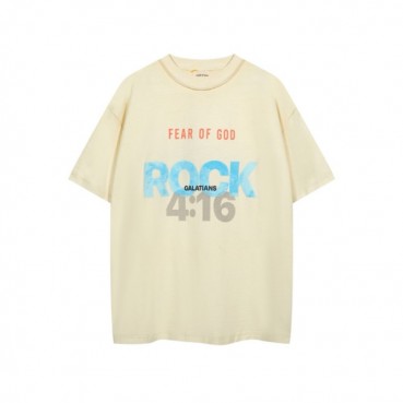 피어오브갓 남성 반팔 티셔츠 - Fear of god Mens Ivory Tshirts 
