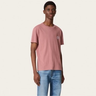 발렌티노 남성 핑크 반팔티 - Valentino Mens Pink Tshirts 