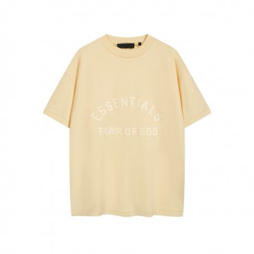 피어오브갓 남성 베이지 반팔 티셔츠 - Fear of god Mens Beige Tshirts 