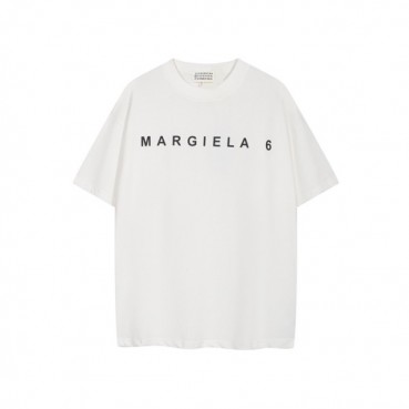 메종 마르지엘라 남성 화이트 반팔 티셔츠 - Maison Margiela Mens White Tshirts 