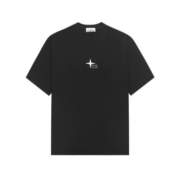 스톤아일랜드 남성 블랙 반팔 티셔츠 - Stone Island Mens Black Tshirts 