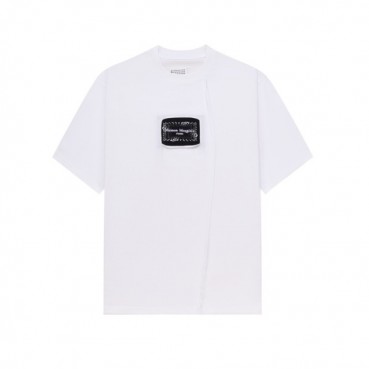 메종 마르지엘라 남성 화이트 반팔 티셔츠 - Maison Margiela Mens White Tshirts 