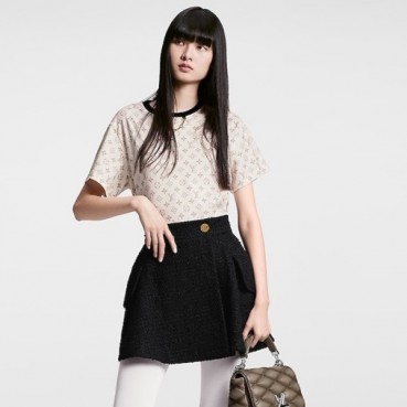 루이비통 여성 베이지 반팔티 - Louis vuitton Womens Beige Tshirts 