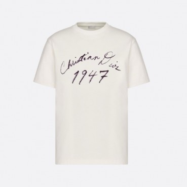 디올 남성 화이트 반팔 티셔츠 - Dior Mens White Tshirts 