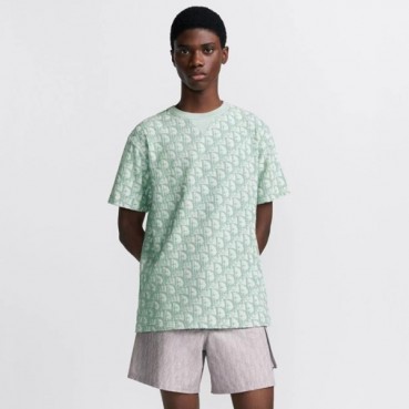 디올 남성 그린 반팔 티셔츠 - Dior Mens Green Tshirts 