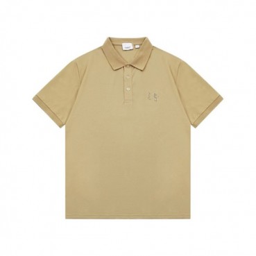 버버리 남성 베이지 반팔 폴로 티셔츠 - Burberry Mens Beige Polo Tshirts 