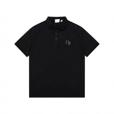 버버리 남성 블랙 반팔 폴로 티셔츠 - Burberry Mens Black Polo Tshirts 