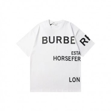 버버리 남성 화이트 반팔 티셔츠 - Burberry Mens White Tshirts 