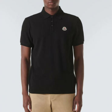몽클레어 남성 블랙 폴로 반팔티 - Moncler Mens Black Tshirts 