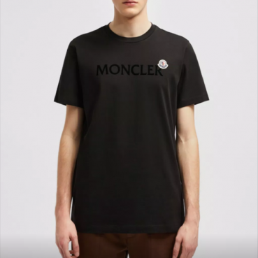 몽클레어 남성 블랙 반팔 티셔츠 - Moncler Mens Black Tshirts 
