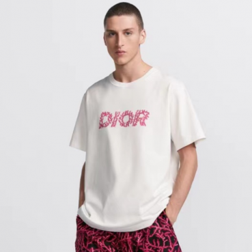 디올 남성 화이트 반팔 티셔츠 - Dior Mens White Tshirts 