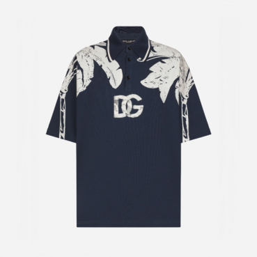 돌체앤가바나 남성 네이비 폴로 반팔 티셔츠 - Dolce&Gabbana Mens Navy Tshirts 
